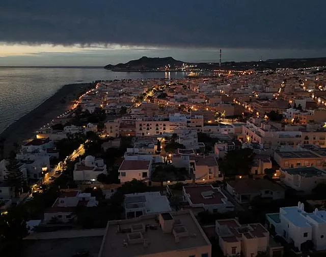 Fincas Mesa Roldán Cabo de Gata de noche
